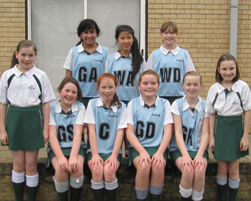 U11 netball team